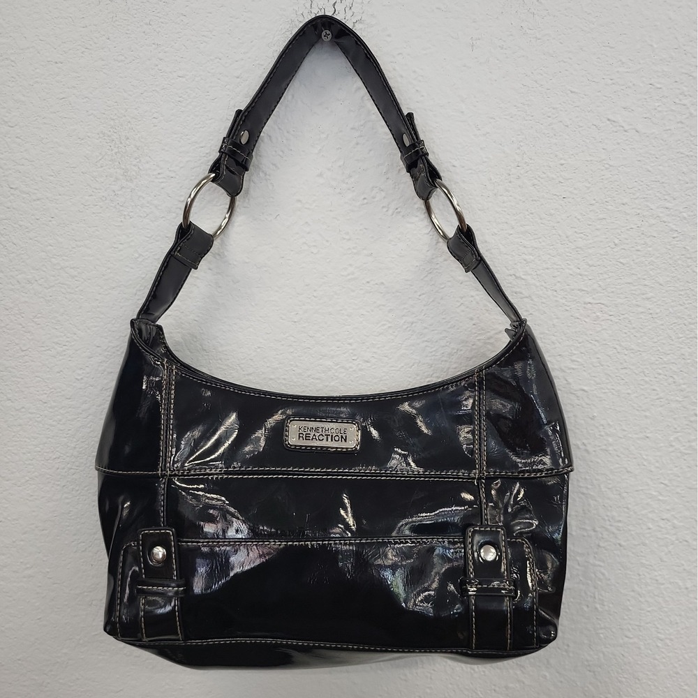 Y2K Kenneth Cole Reaction Faux Leather Shoulder Bag